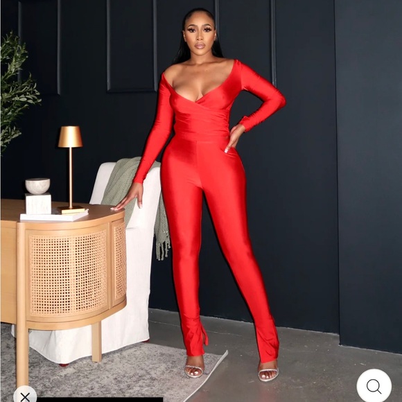 Sexy red two piece set - Picture 2 of 3